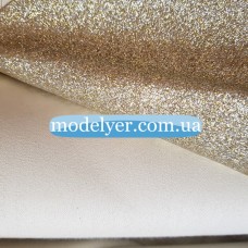 Ткань Глиттер хб мелкий (золото-серебро)